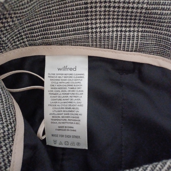 Wilfred High Waisted Plaid Cropped Trousers - Picture 8 of 8